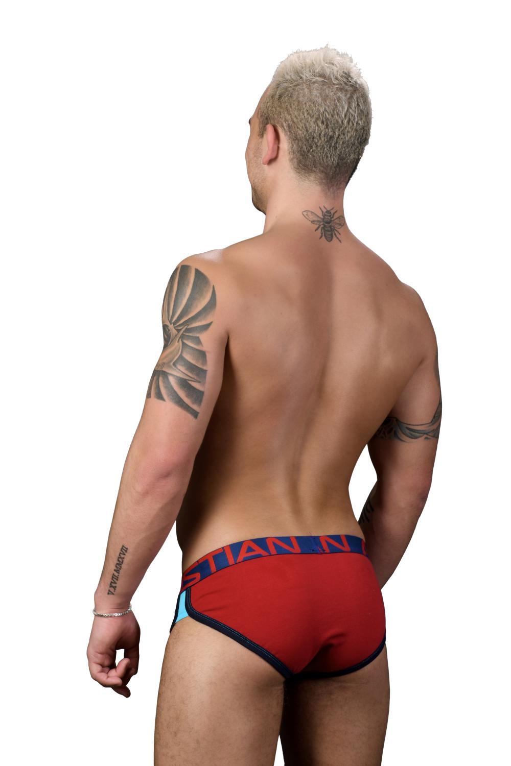 Retro Pop Slipy ANDREW CHRISTIAN s Pushup kapsou Show-It Red4